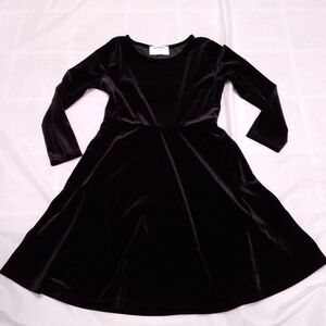 Old Navy Black Velvet Kids Formal Dress